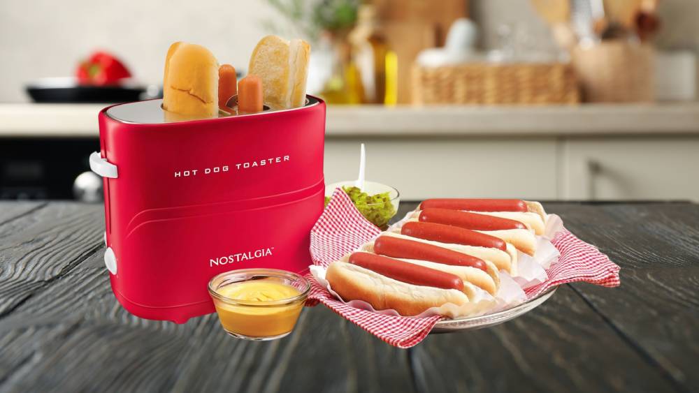 Pop up hotdog toaster