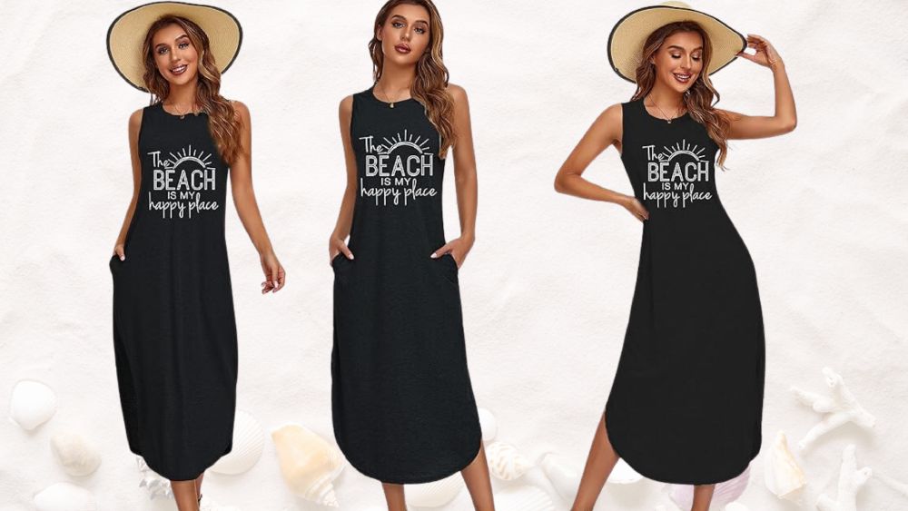 Beach dress black