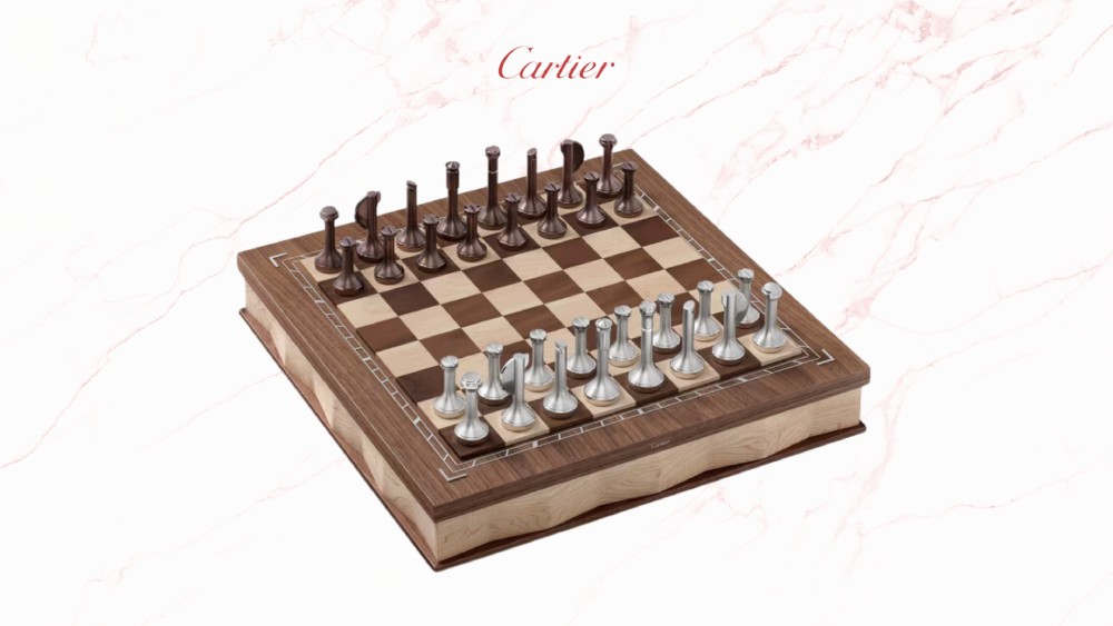 Palladium finish chess board