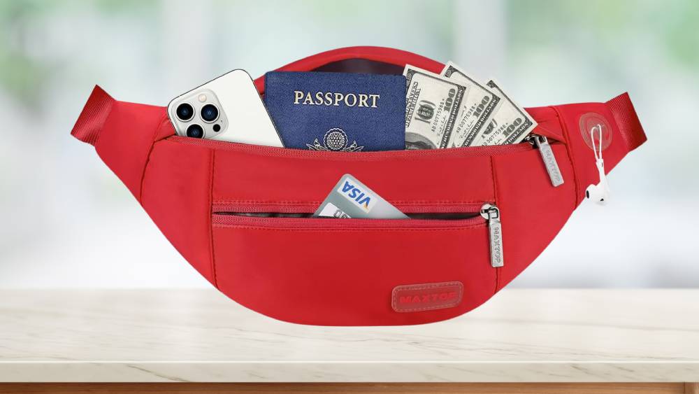 Red Crossbody Fanny Pack