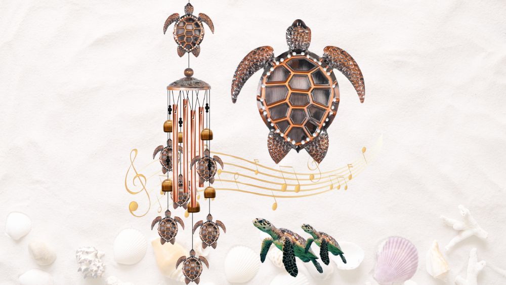 Wind chimes with turtle theme