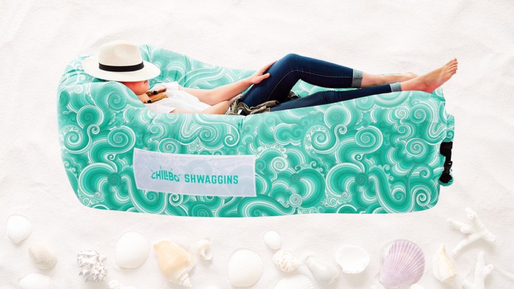 Inflatable couch for beach resting