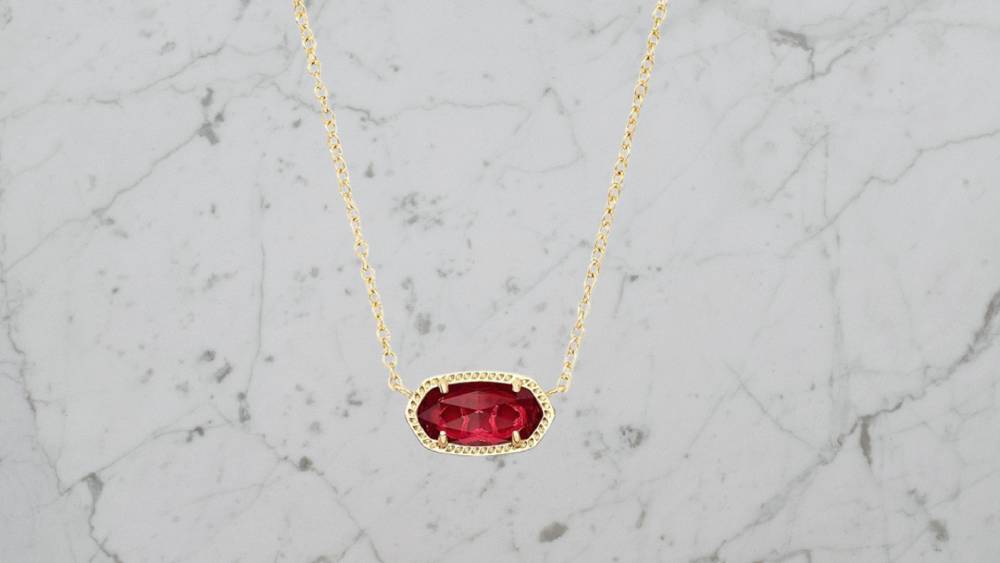 Red pendant necklace