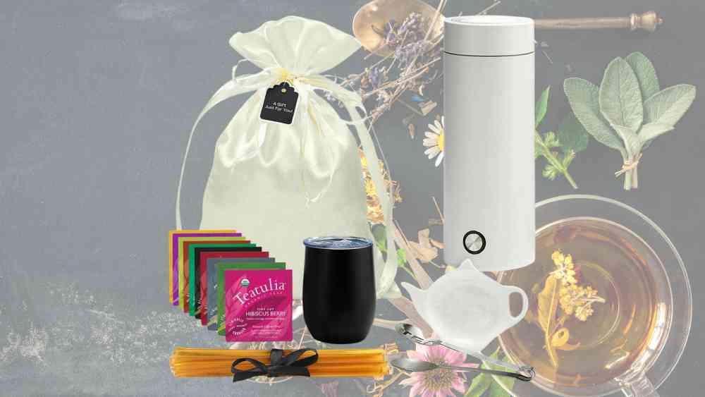 Tea Gift Set with Portable Kettle