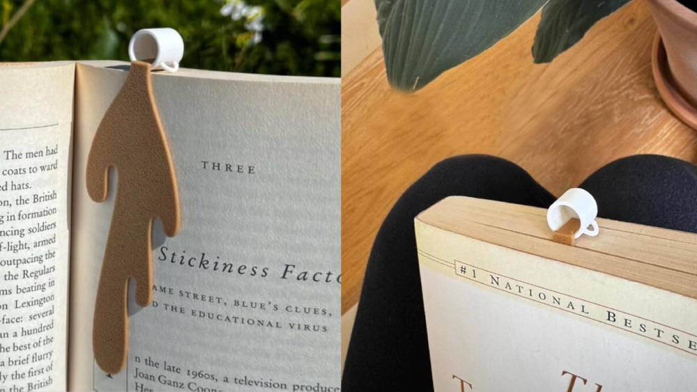 Playful Spilled Coffee Bookmark