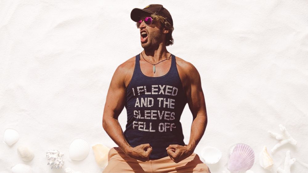 Funny men tank top
