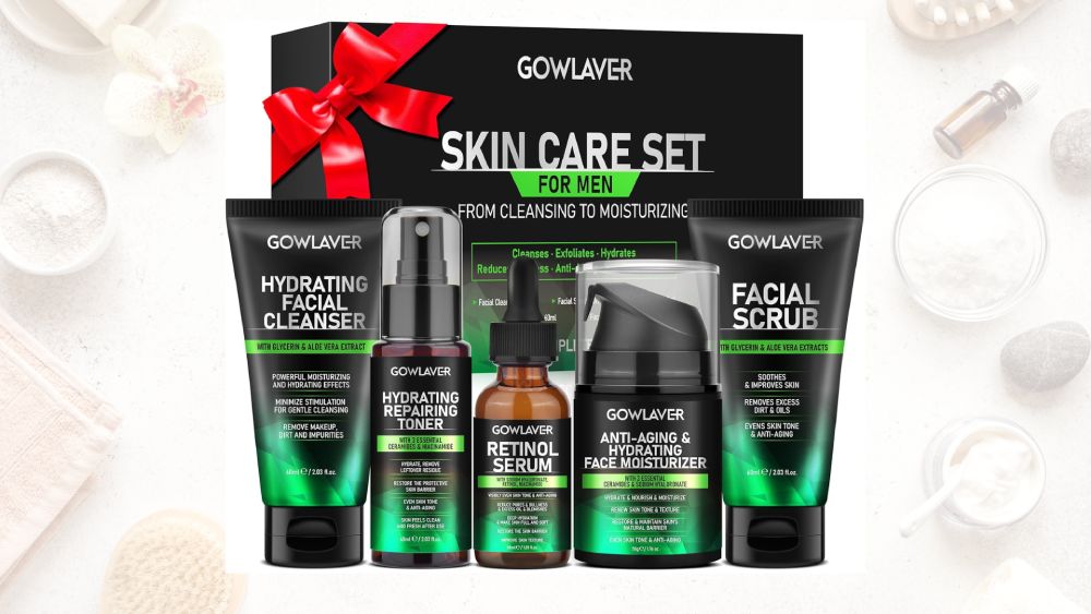 Cleanser and moisturizer skin set