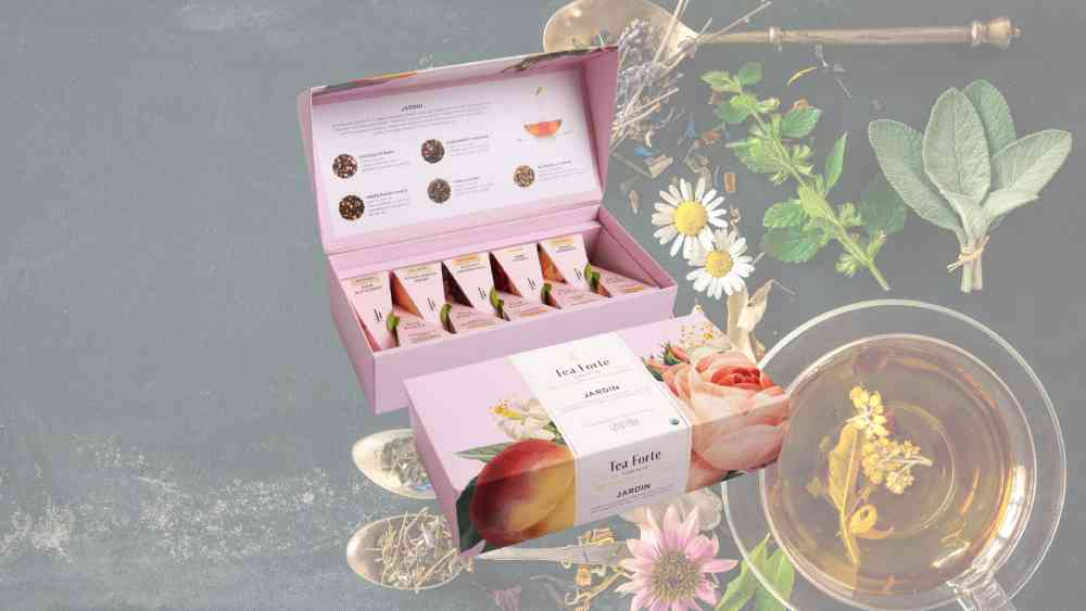 Tea with vibrant flavors
