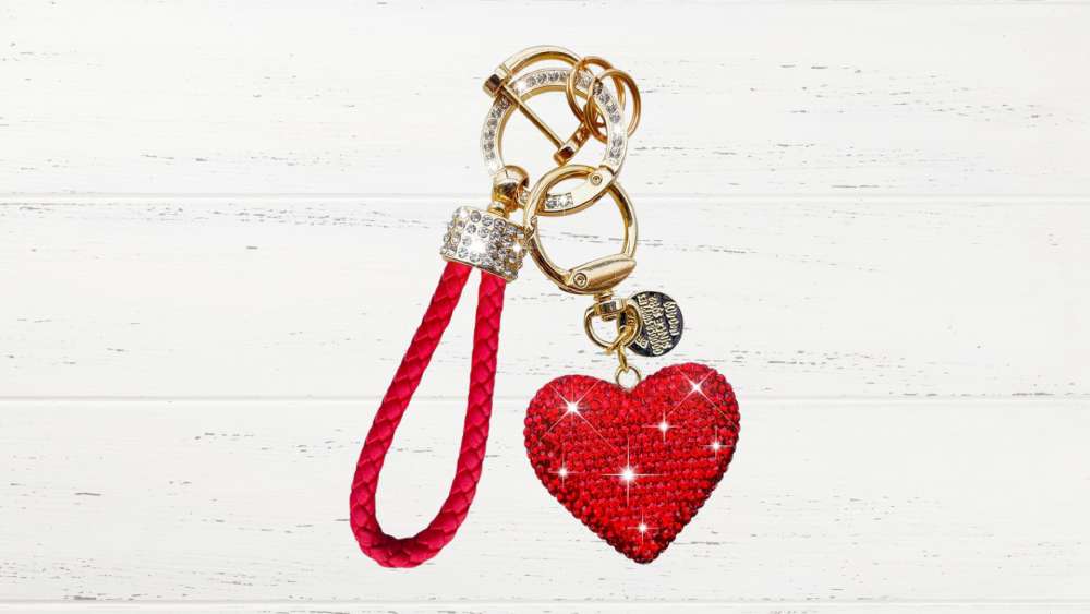Heart Shape Keychain Gift Idea for Red Lovers