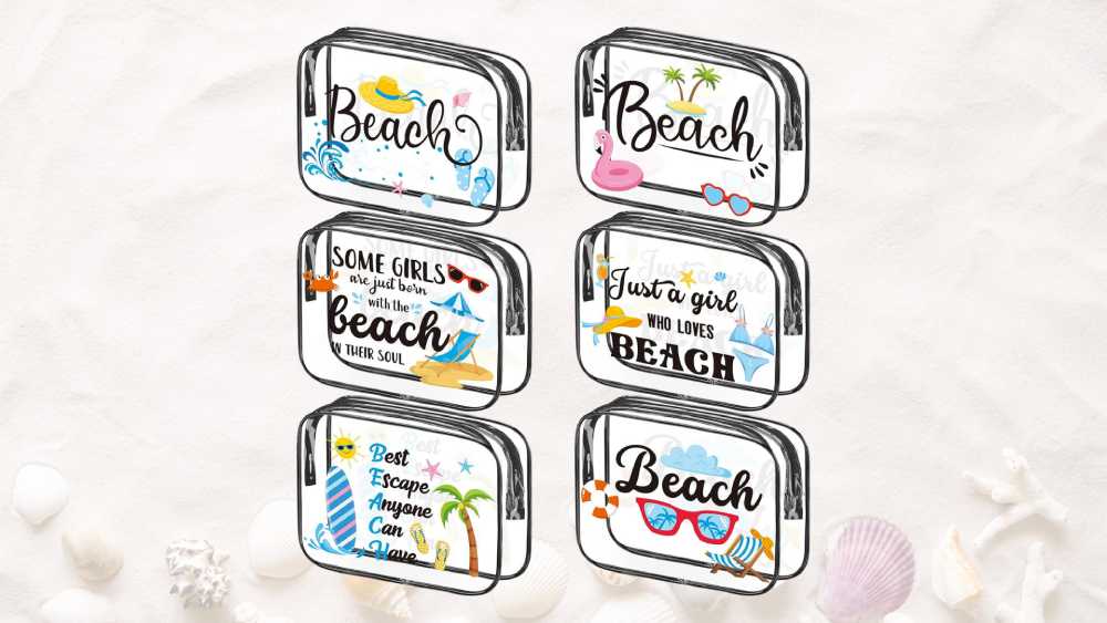 Clear Cosmetic Bags Gift Ideas for Beach Lovers