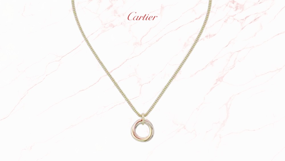 Tri color necklace pendant
