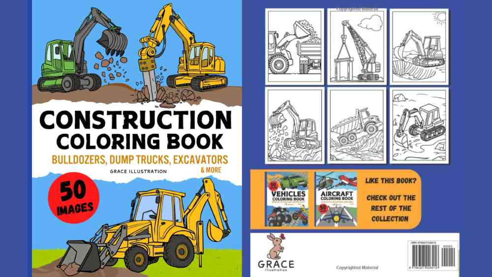 Construction Coloring book