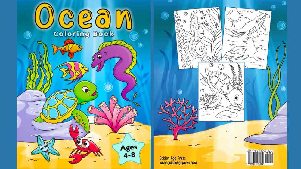 Deep ocean Coloring book