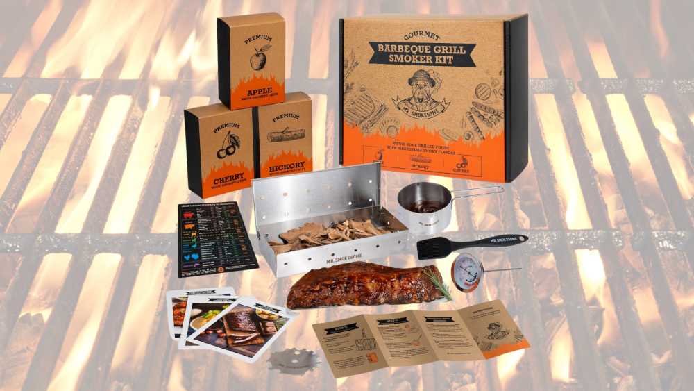 Wood-Smoked BBQ Grill Set