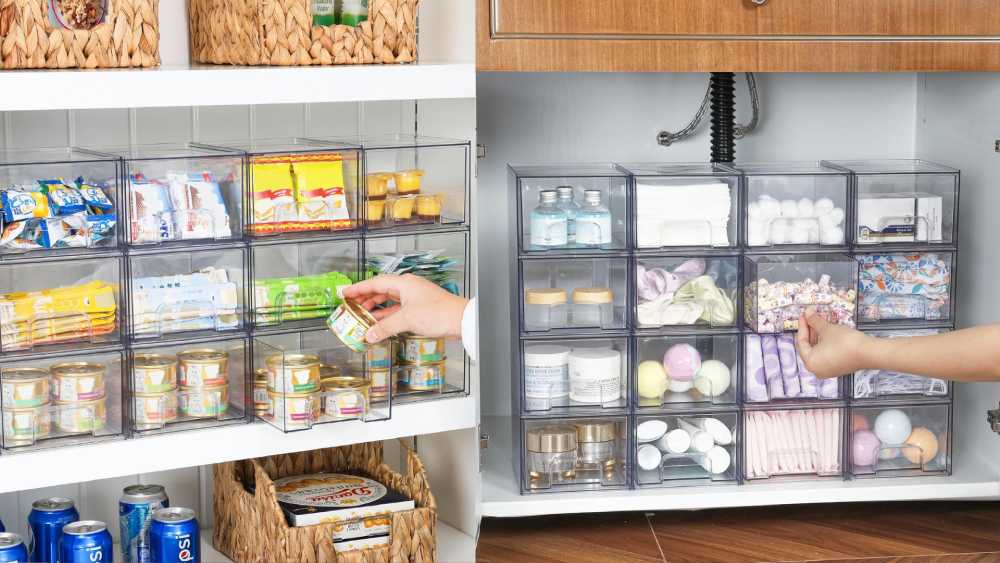 Stackable Storage Drawers Home Storage Organizer