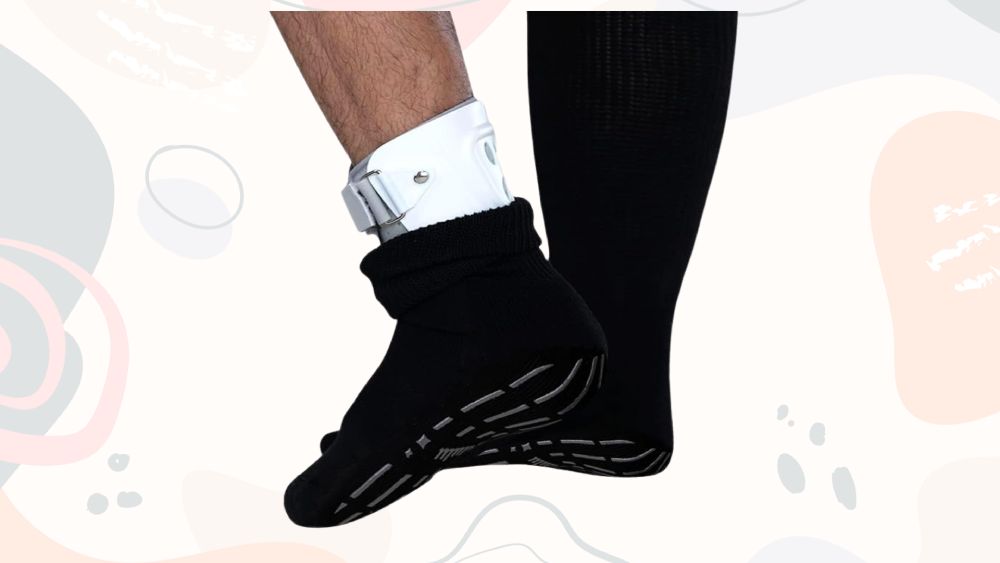 extra-width hospital grip socks