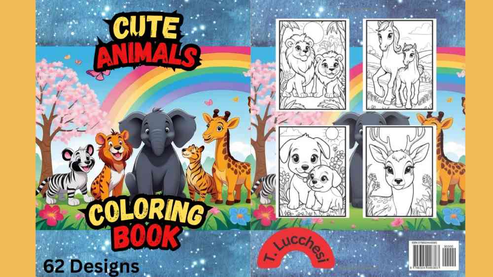 Cute Animals Coloring Book