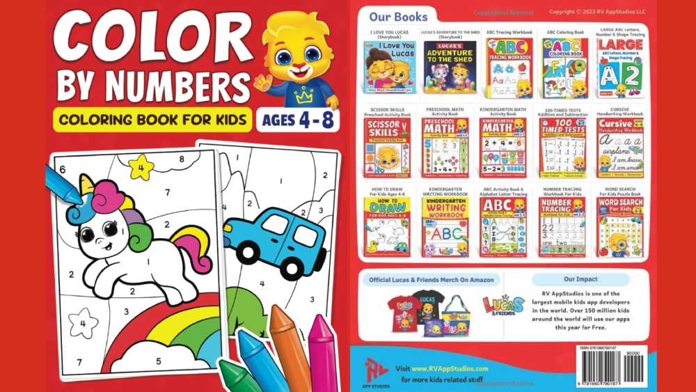 Color By Numbers Coloring Book