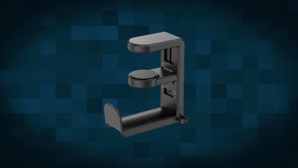 Black Rotating Headphone Stand