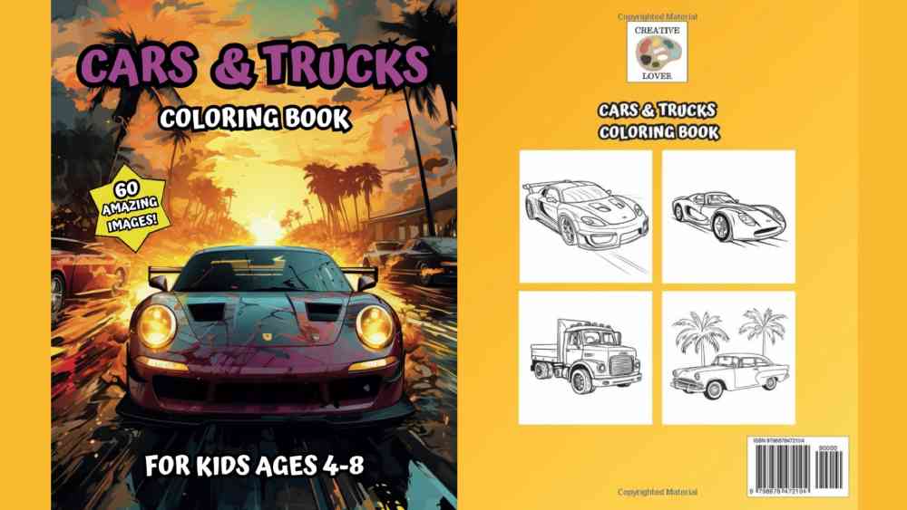 Cars and trucks Coloring book