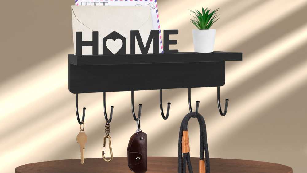 Decorative key shelf