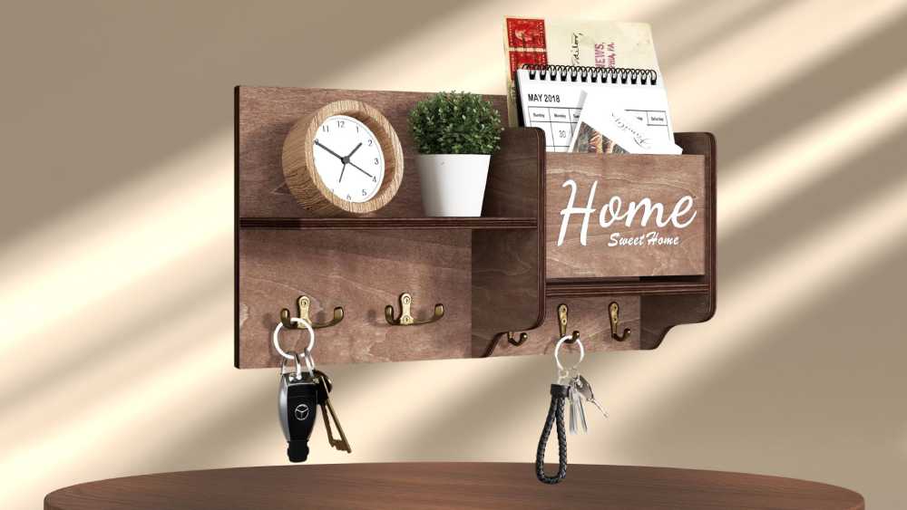 Wall mounted key organizer