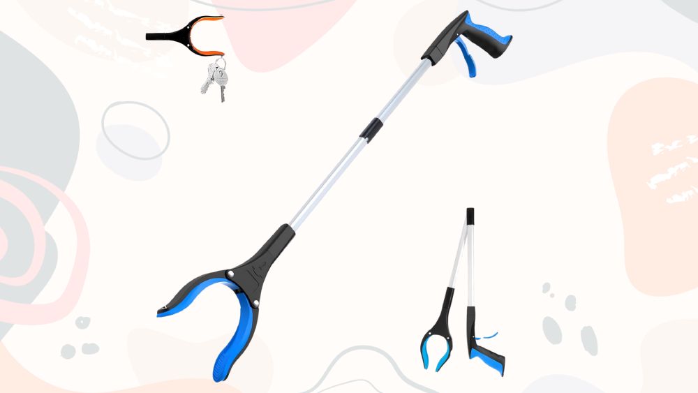 Extra-long grabber reacher tool