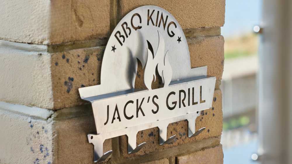Steel BBQ Tool Rack