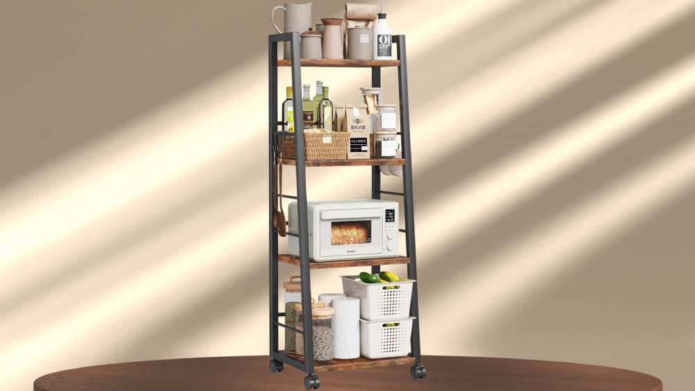 Storage Cart with Lockable Wheels