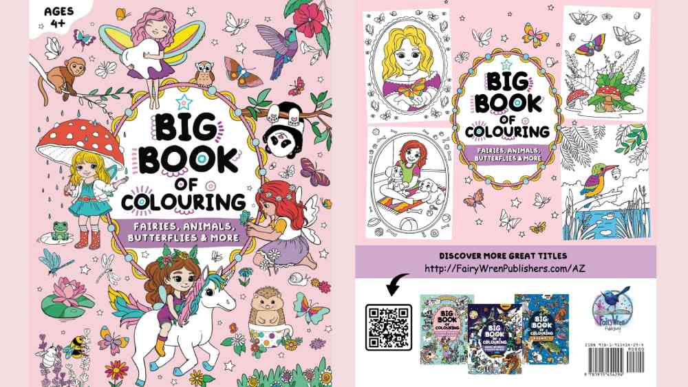 Big coloring book for girls