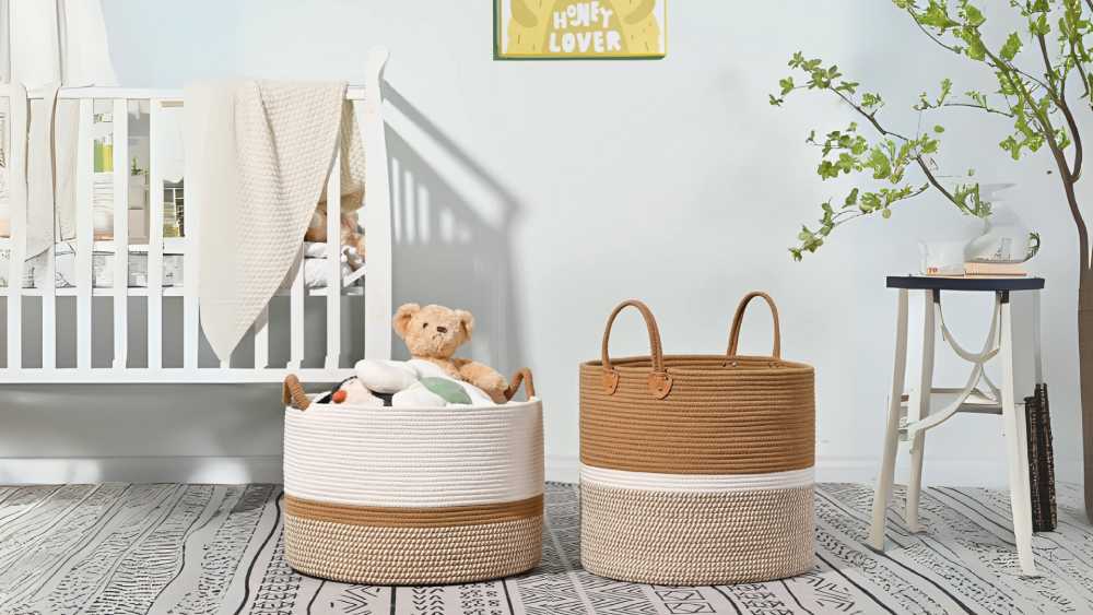 Woven Baskets Home Storage Organizer