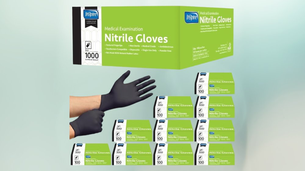 14. Inspire Black Nitrile Gloves