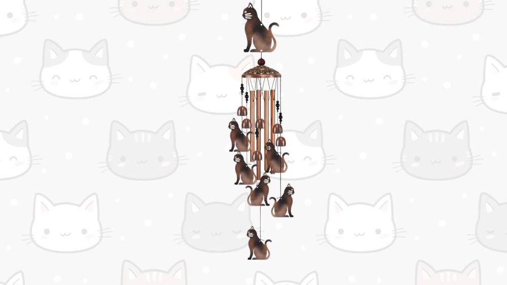 Charming Cat Wind Chimes