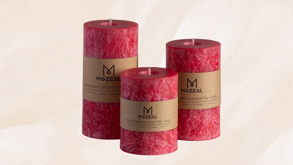 Unscented Red Crystal Pillar