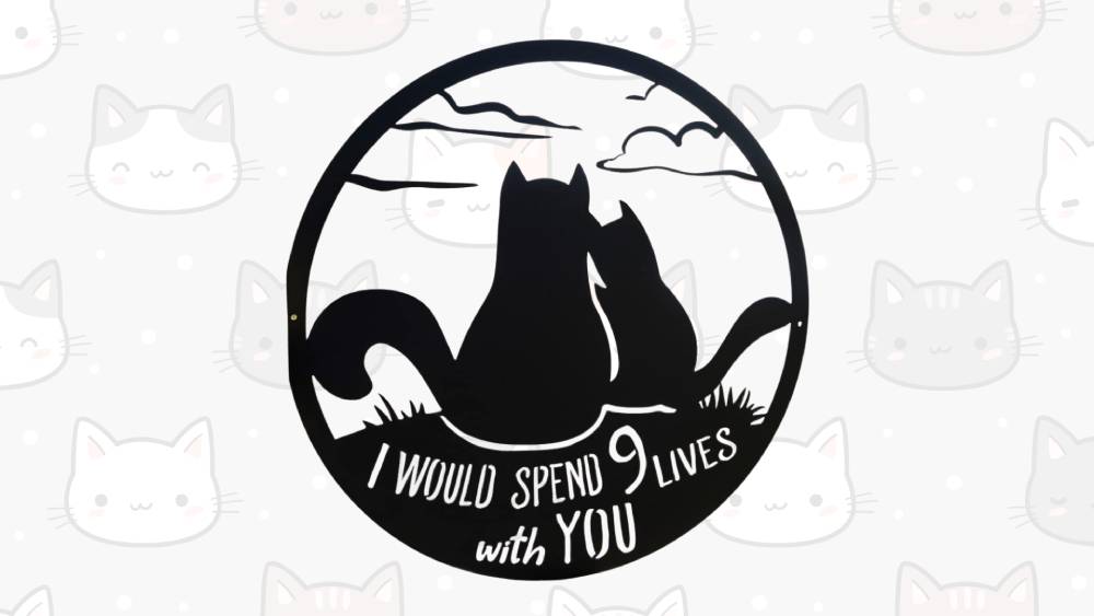 Lovely wall decoration for cat lovers
