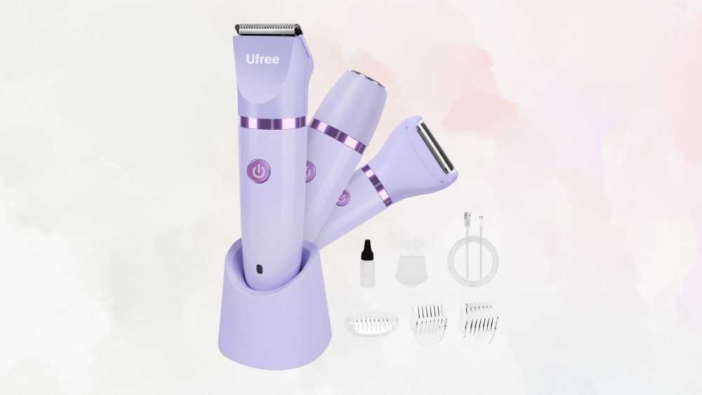 Rechargeable electric bikini trimmer
