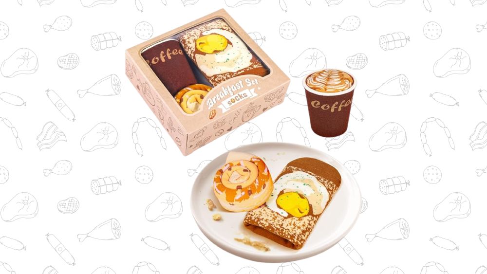 Breakfast Pancake Socks Box