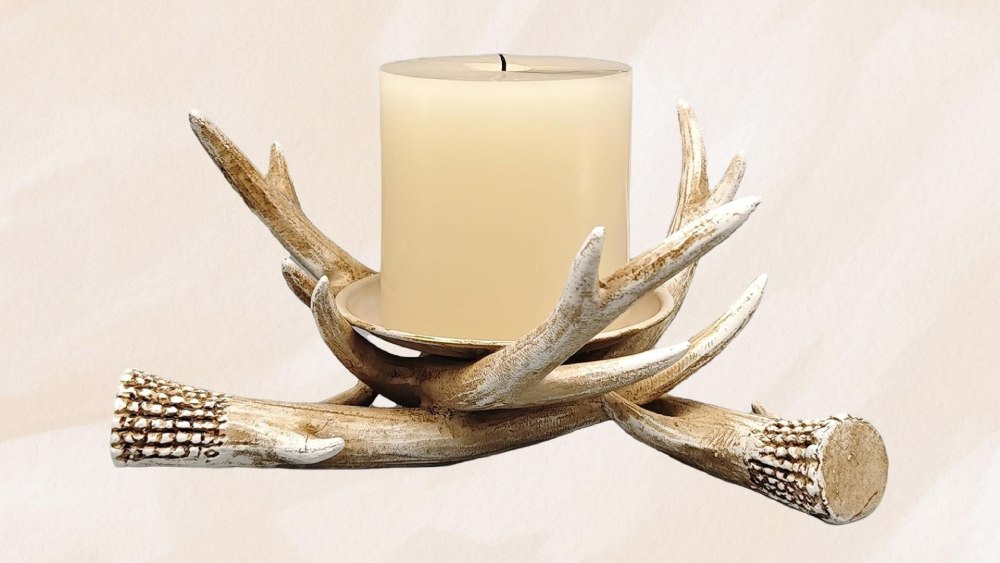 Deer Antler Candle Holder