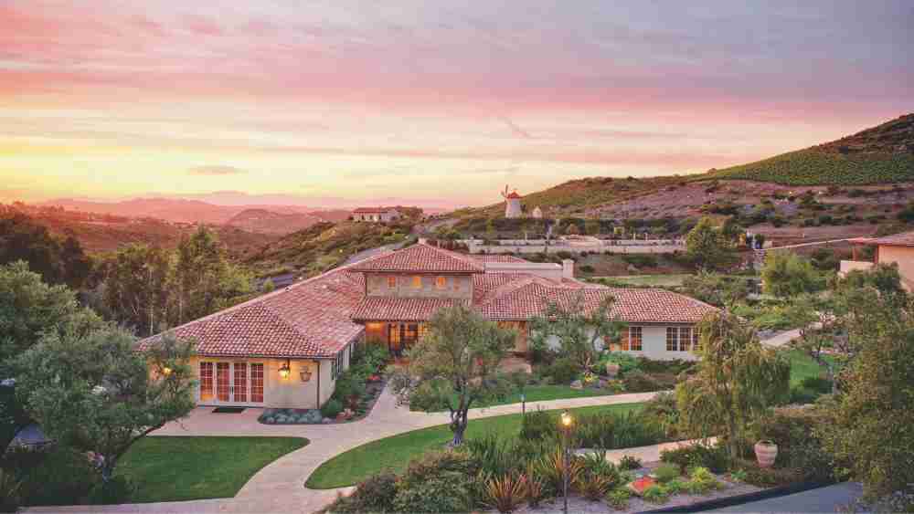 Spa offers a tranquil environment with lush gardens