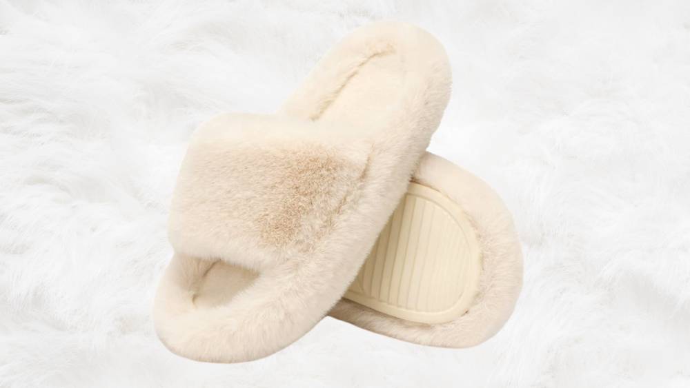 Fluffy and comfy Open Toe Slippers