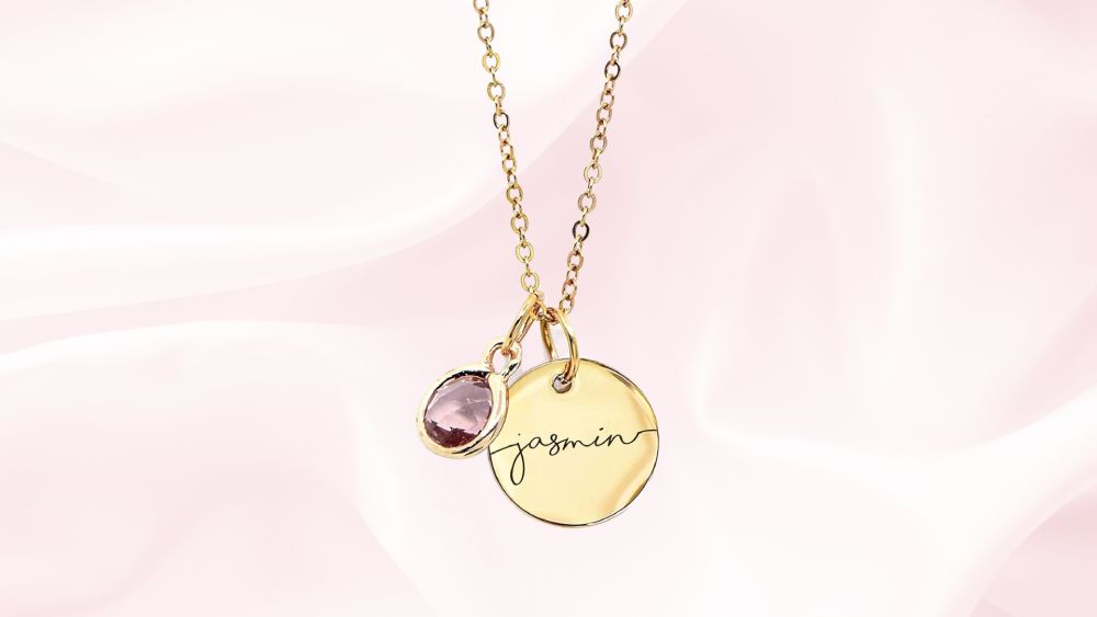 Custom engraved personalized jewelry piece