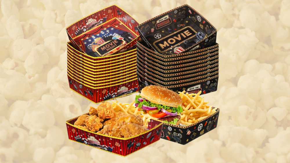 Movie night snack serving tray