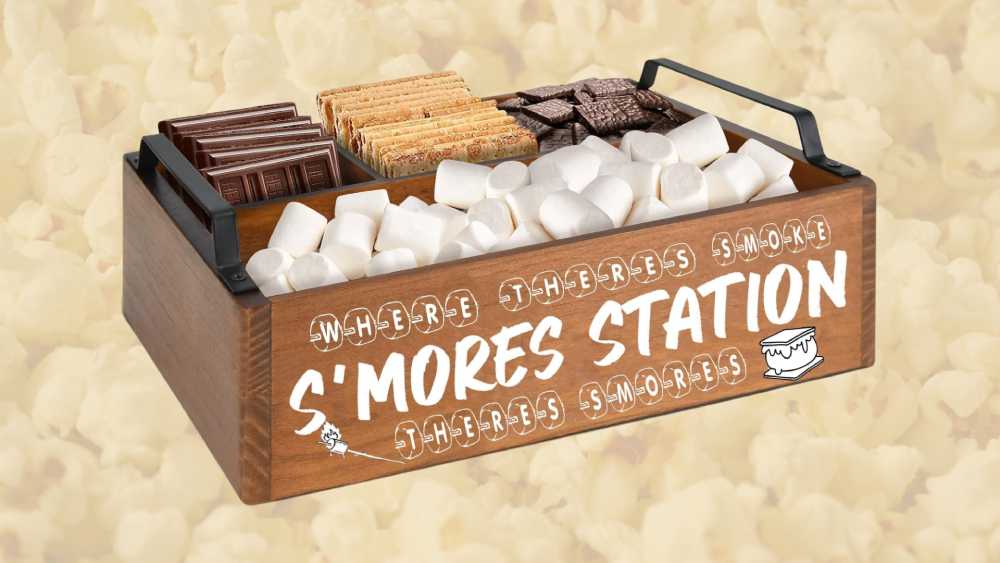 DIY s’mores bar setup station