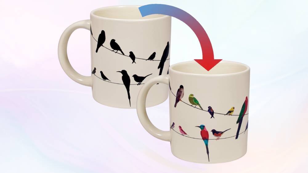 Heat Changing Mug Bird theme