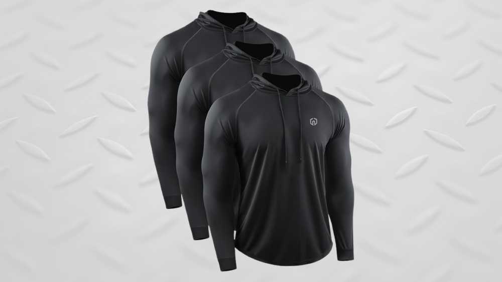 Moisture-wicking workout running long sleeves