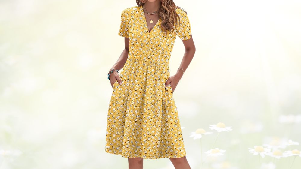 V-Neck Floral Sundress