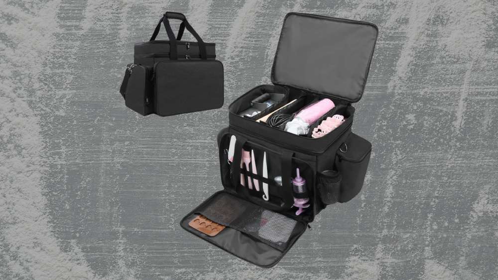 Black Baking Supplies Storage Bag