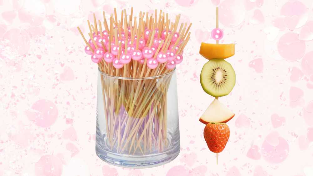 Pink Pearl Fancy Toothpicks