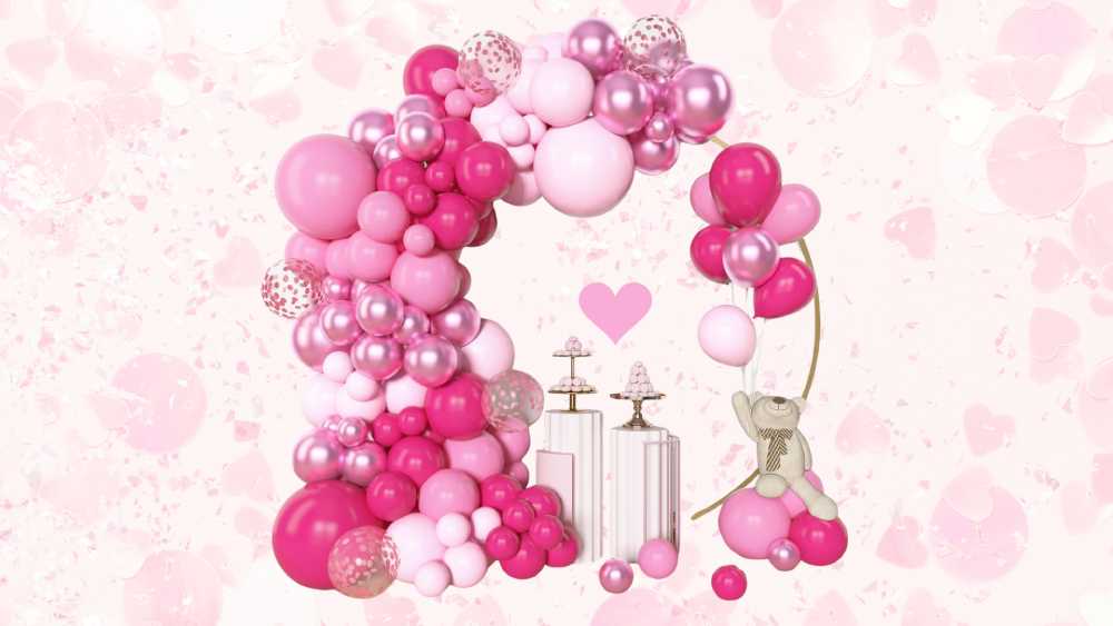 Pink Balloon Garland Arch Kit