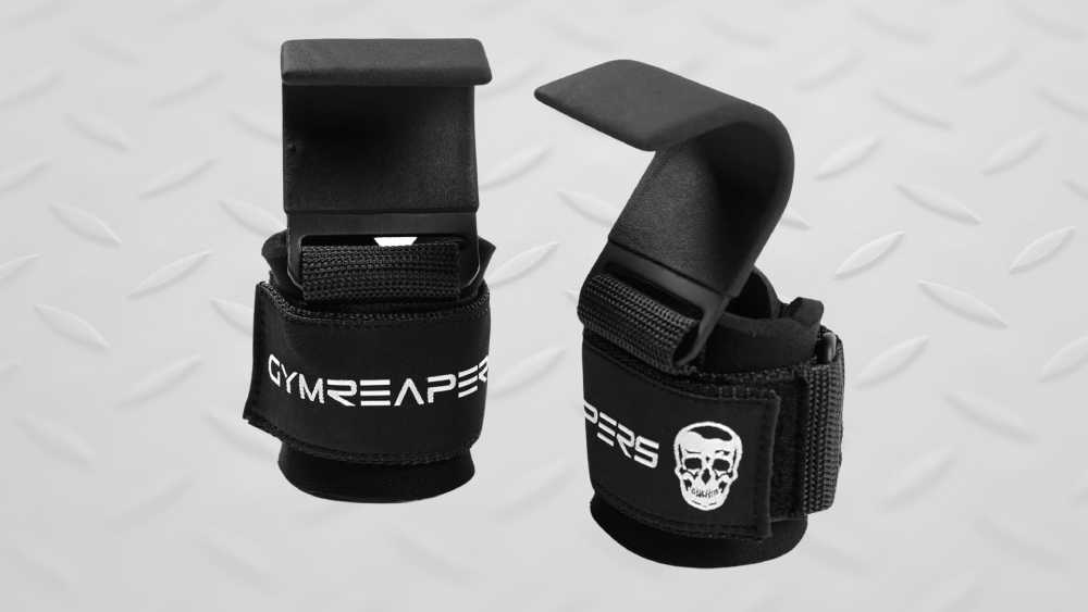 Heavy-duty weight lifting hooks for grip